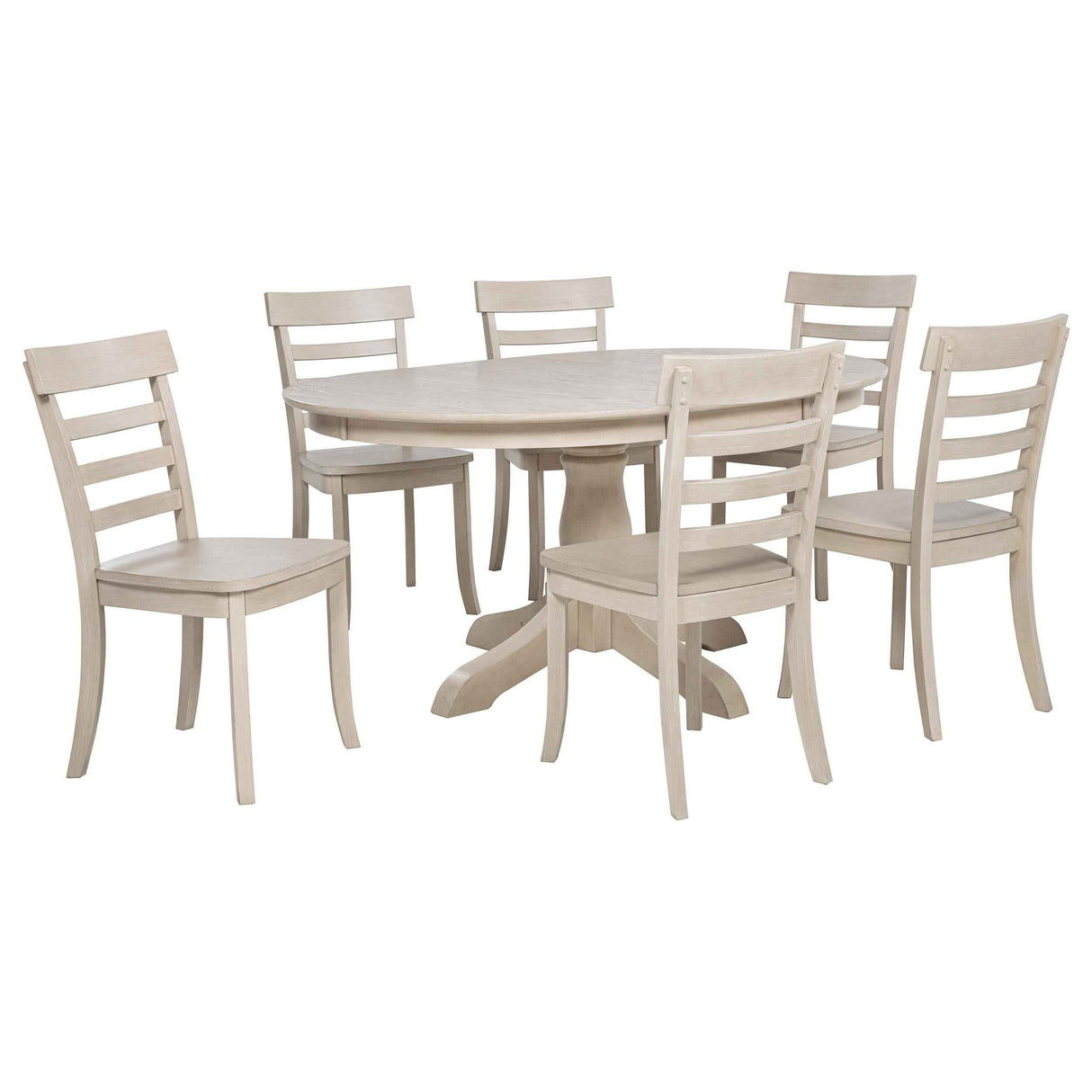 Orrison Linen Oval 62-inch Wood Extension Leaf Dining Table by Coaster at Eve Furniture