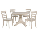 Orrison Linen Oval 62-inch Wood Extension Leaf Dining Table by Coaster at Eve Furniture