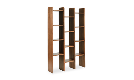Orson Bookcase Brown by Moe's Home at Eve Furniture