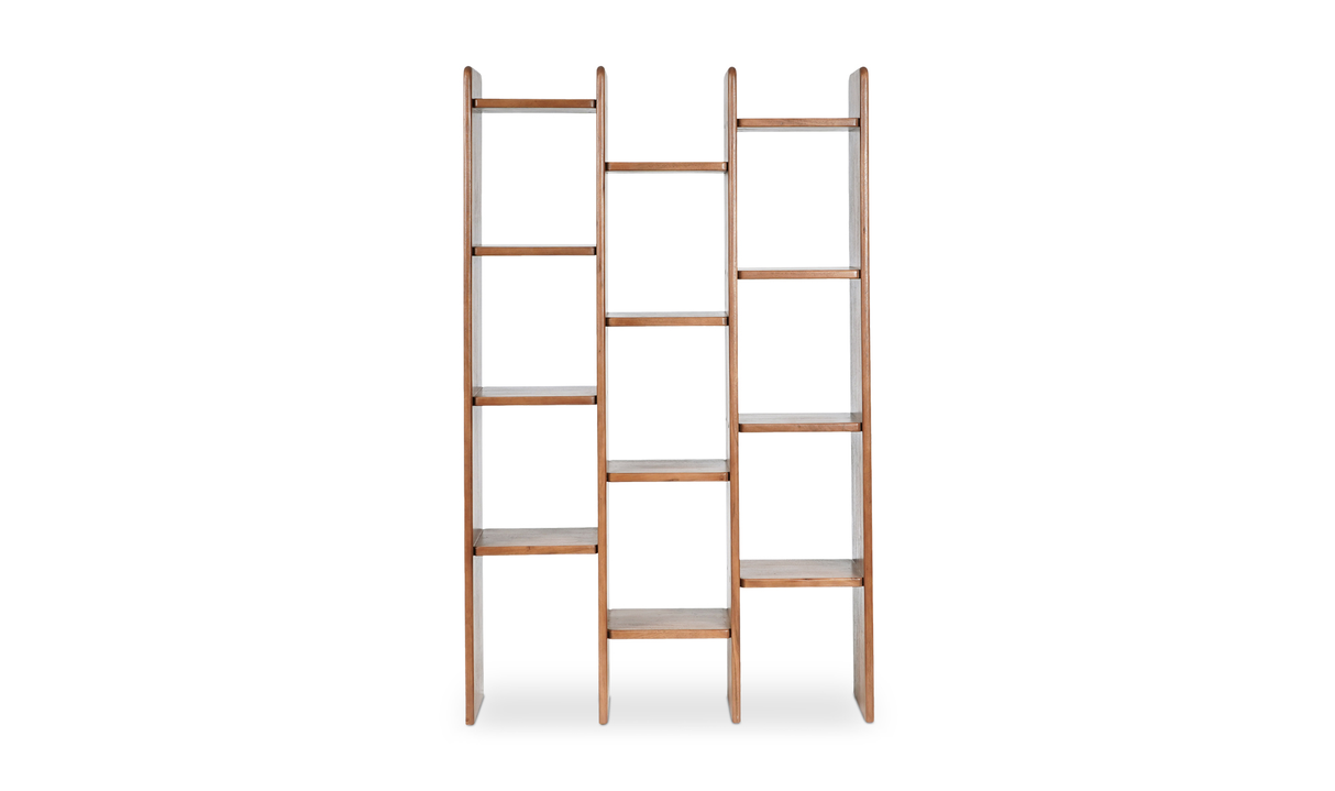 Orson Bookcase Brown by Moe's Home at Eve Furniture