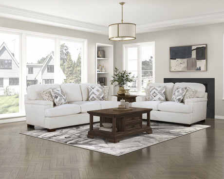 Orson Cream Loveseat by Homelegance at Eve Furniture