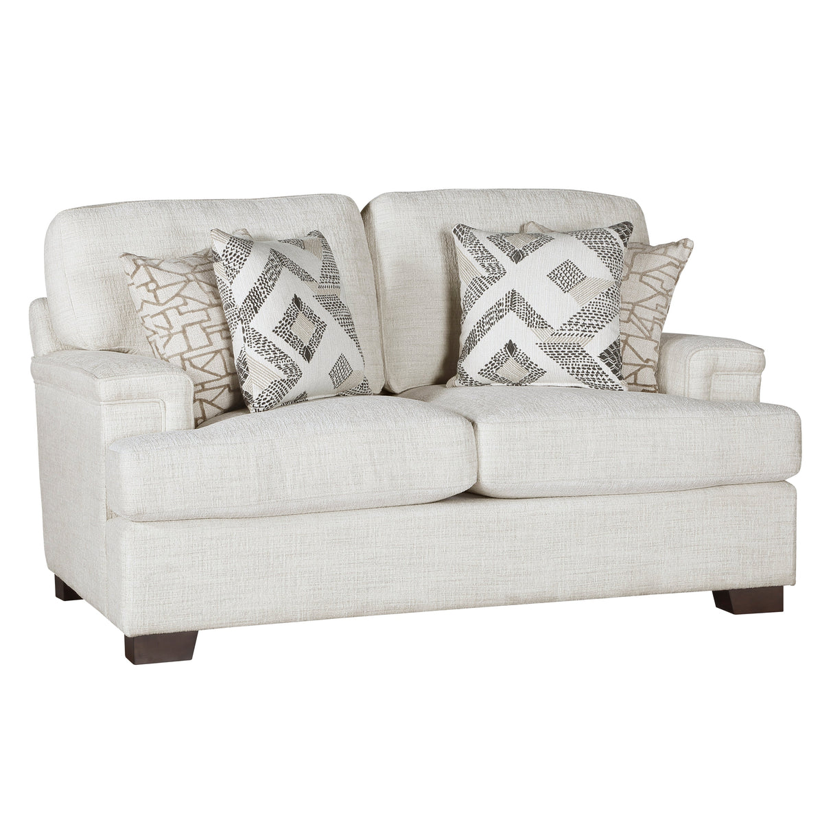 Orson Cream Loveseat by Homelegance at Eve Furniture