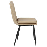 Ortega Tan Upholstered Dining Side Chair (Set of 2) by Coaster at Eve Furniture