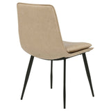 Ortega Tan Upholstered Dining Side Chair (Set of 2) by Coaster at Eve Furniture