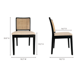 Orville Black Dining Chair (Set of 2) by MOES at Eve Furniture