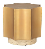 Osam Gold & Beige Side Table by Zuomod at Eve Furniture