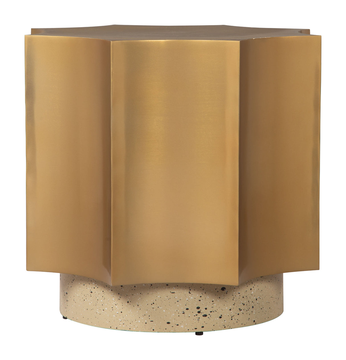 Osam Gold & Beige Side Table by Zuomod at Eve Furniture