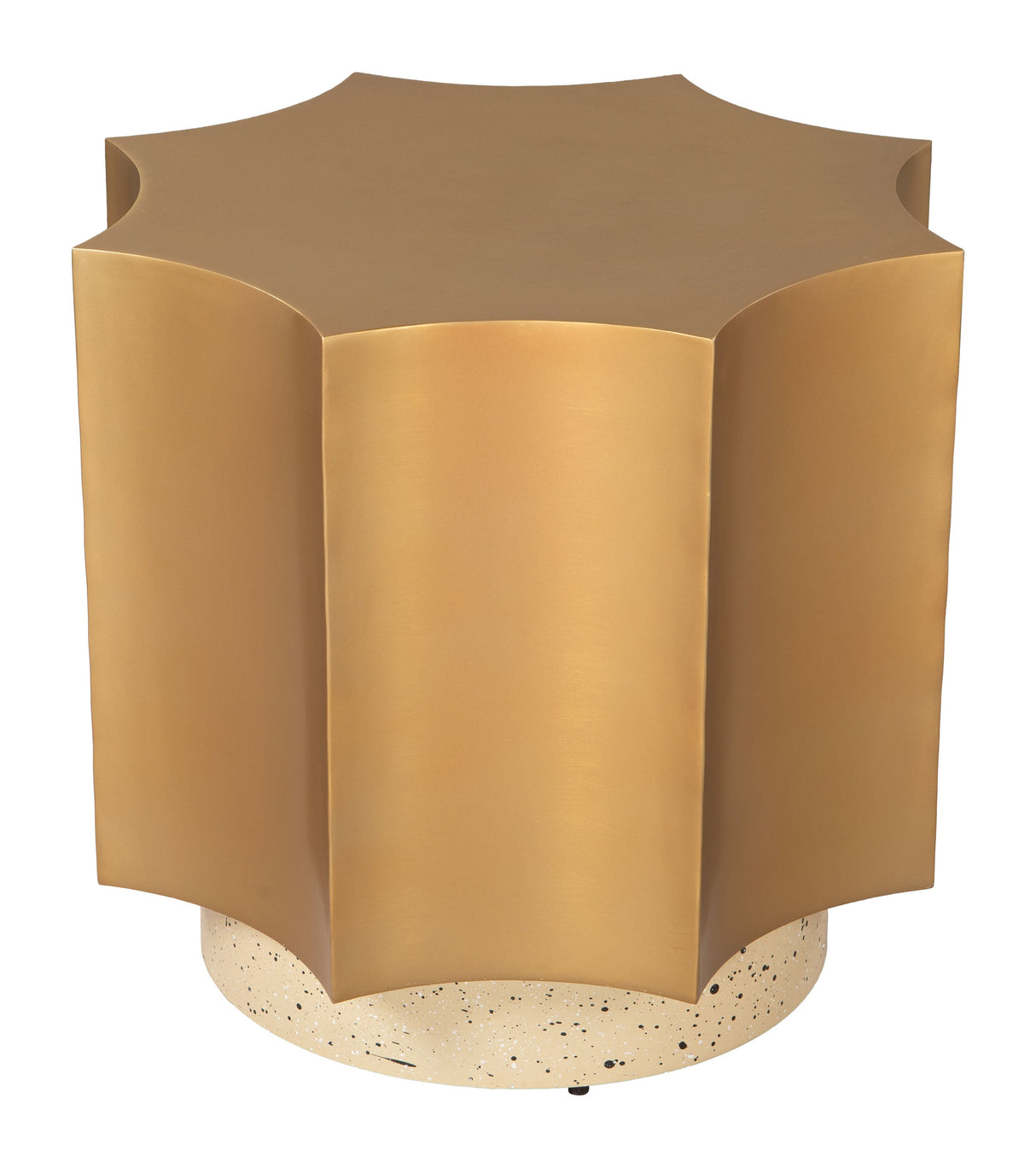 Osam Gold & Beige Side Table by Zuomod at Eve Furniture
