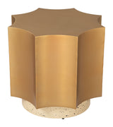 Osam Gold & Beige Side Table by Zuomod at Eve Furniture