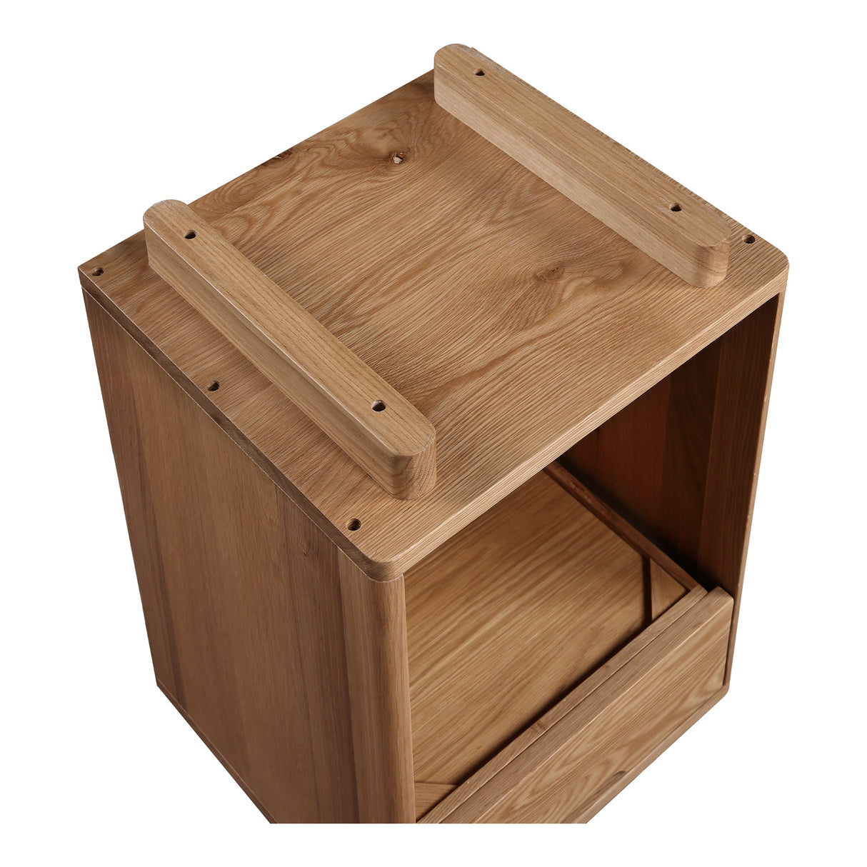 Osamu Natural Oak Nightstand by Moe's Home at Eve Furniture