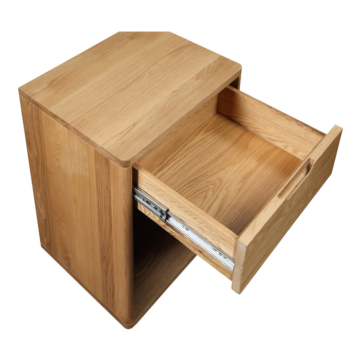 Osamu Natural Oak Nightstand by Moe's Home at Eve Furniture