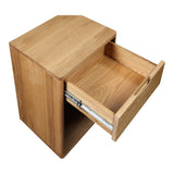 Osamu Natural Oak Nightstand by Moe's Home at Eve Furniture