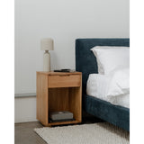 Osamu Natural Oak Nightstand by Moe's Home at Eve Furniture