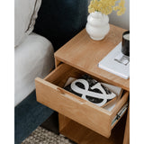 Osamu Natural Oak Nightstand by Moe's Home at Eve Furniture