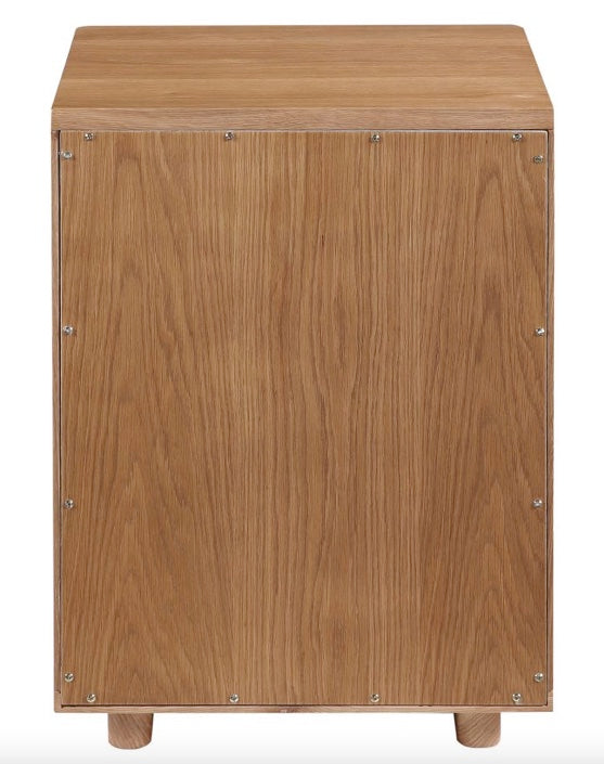 Osamu Nightstand Natural Oak by Moe's Home at Eve Furniture