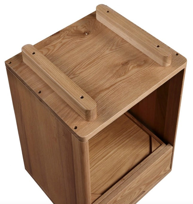 Osamu Nightstand Natural Oak by Moe's Home at Eve Furniture