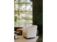 Oscy Faux Shearling White Swivel Chair by MOES at Eve Furniture