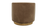 Oscy Leather Swivel Chair Tan by Moe's Home at Eve Furniture