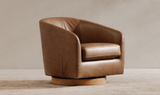 Oscy Leather Swivel Chair Tan by Moe's Home at Eve Furniture