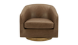 Oscy Leather Swivel Chair Tan by Moe's Home at Eve Furniture