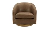 Oscy Leather Swivel Chair Tan by Moe's Home at Eve Furniture