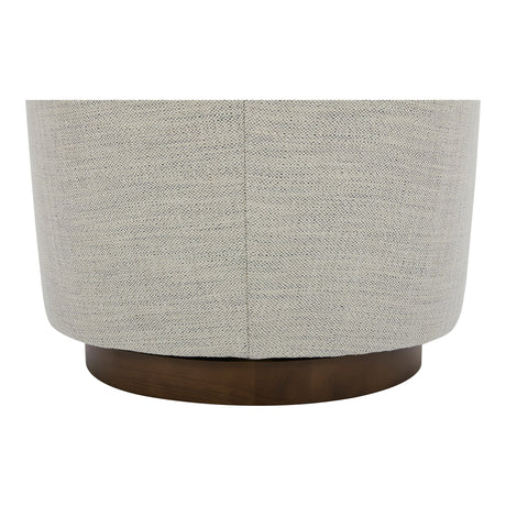 Oscy Splashed White Swivel Chair by MOES at Eve Furniture