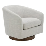 Oscy Splashed White Swivel Chair by MOES at Eve Furniture