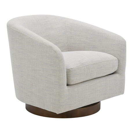 Oscy Splashed White Swivel Chair by MOES at Eve Furniture