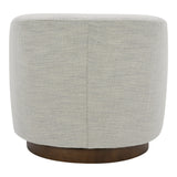 Oscy Splashed White Swivel Chair by MOES at Eve Furniture