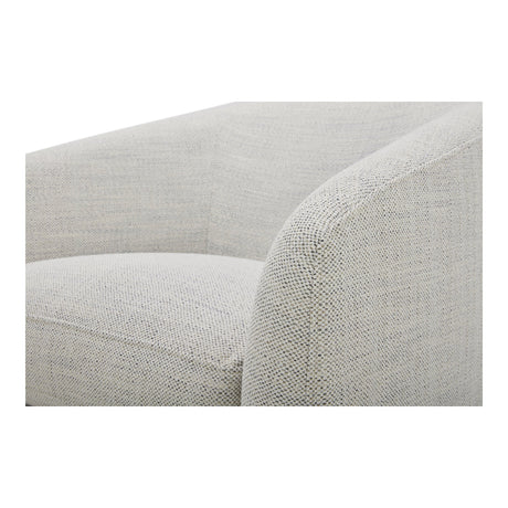 Oscy Splashed White Swivel Chair by MOES at Eve Furniture