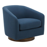 Oscy Swivel Chair Dark Atlantic Blue by Moe's Home at Eve Furniture