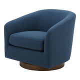 Oscy Swivel Chair Dark Atlantic Blue by Moe's Home at Eve Furniture