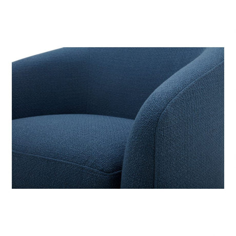 Oscy Swivel Chair Dark Atlantic Blue by Moe's Home at Eve Furniture