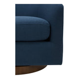 Oscy Swivel Chair Dark Atlantic Blue by Moe's Home at Eve Furniture