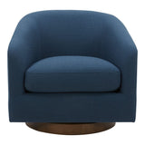 Oscy Swivel Chair Dark Atlantic Blue by Moe's Home at Eve Furniture