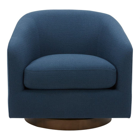 Oscy Swivel Chair Dark Atlantic Blue by Moe's Home at Eve Furniture
