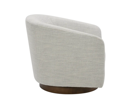 Oscy Swivel Chair Splashed White by Moe's Home at Eve Furniture