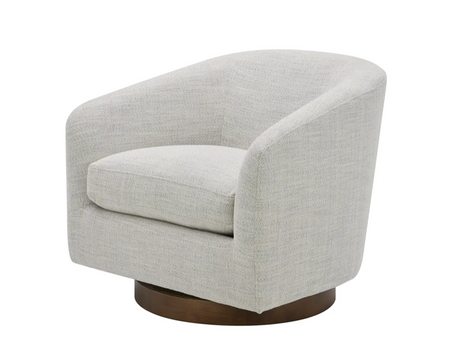 Oscy Swivel Chair Splashed White by Moe's Home at Eve Furniture