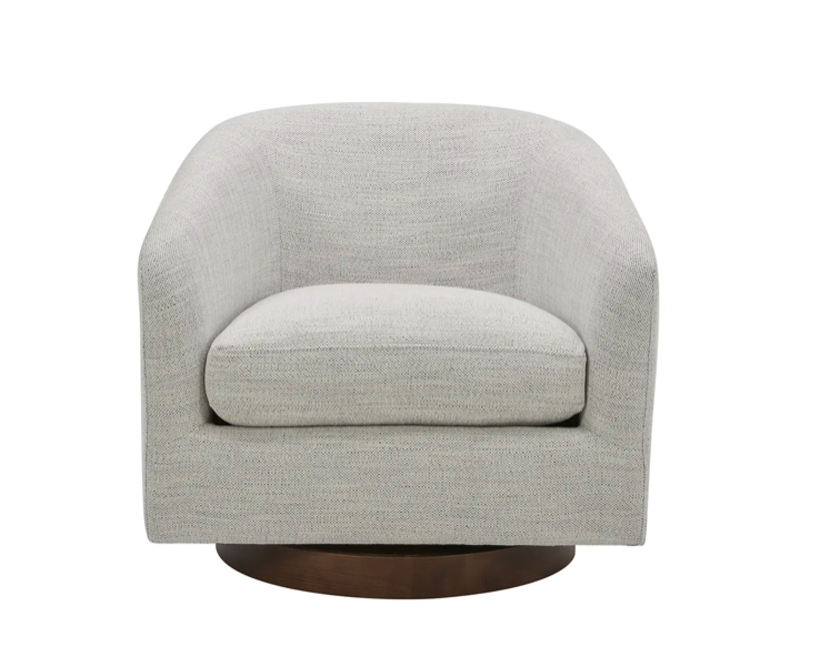 Oscy Swivel Chair Splashed White by Moe's Home at Eve Furniture