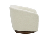 Oscy Swivel Chair Vegan Shearling White by Moe's Home at Eve Furniture