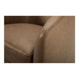 Oscy Tan Leather Leather Swivel Chair by Moe's Home at Eve Furniture