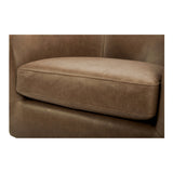 Oscy Tan Leather Leather Swivel Chair by Moe's Home at Eve Furniture