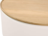 Oskar Barley Lift Top Round Coffee Table by Modus Furniture at Eve Furniture