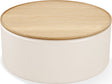 Oskar Barley Lift Top Round Coffee Table by Modus Furniture at Eve Furniture