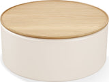 Oskar Barley Lift Top Round Coffee Table by Modus Furniture at Eve Furniture