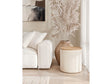 Oskar Barley Lift Top Round End Table by Modus Furniture at Eve Furniture