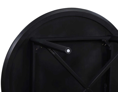 Oslo 46″ Round Counter Table, Black by Steve Silver at Eve Furniture