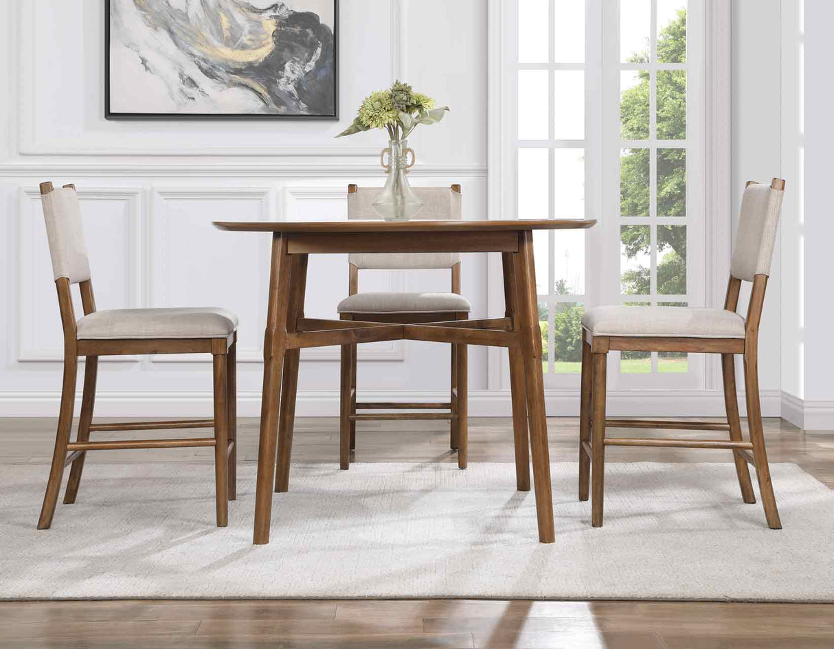 Oslo Pecan Counter Height Dining Set by Steve Silver at Eve Furniture
