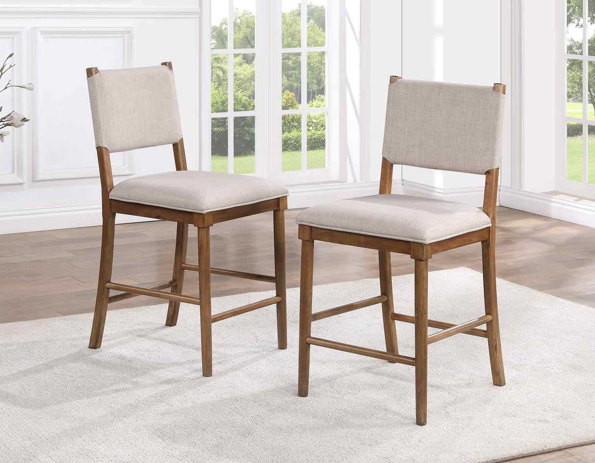 Oslo Pecan Counter Height Dining Set by Steve Silver at Eve Furniture