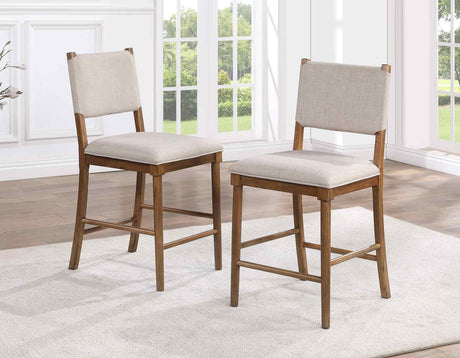 Oslo Pecan Counter Height Dining Set by Steve Silver at Eve Furniture
